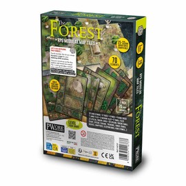 PWORK WARGAMES The Forest - RPG Modular Map Tiles - double face cardboard tiles