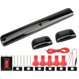 Cab Lights 3 PCS Fit for Silverado 2007-2014 or GMC Sierra 1500 2500 3500 HD Trucks - Roof Running Top Marker Assembly Compatible With Trucks