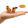 Yolococa Small Orange Birds Christmas Tree Decoration