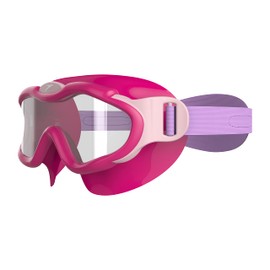 Speedo Infant Biofuse Sea Squad Mask Swim Goggles, UV Protection, Anti-Fog, Adjustable Fit, Vibrant Colours, Electric Pink/Miami Lilac/Blossom/Clear, One Size