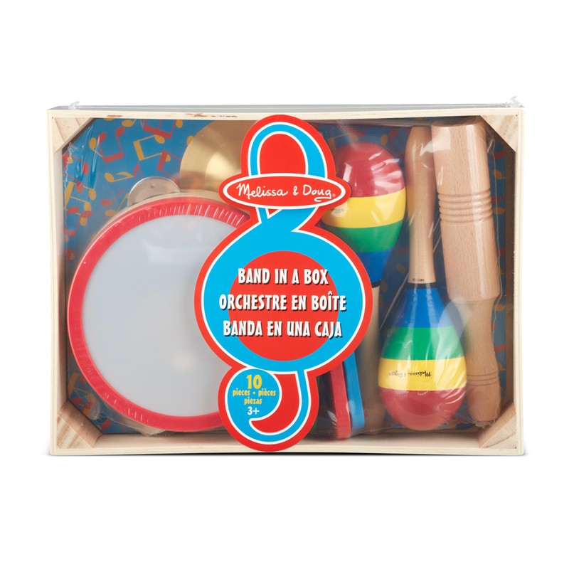 Melissa & Doug Band-in-a-Box Clap! Clang! Tap! - 10-Piece Musical