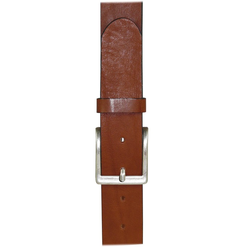 Harrys-Collection Women's and Men's Denim Belt Full-Grain Cowhide Leather Antique