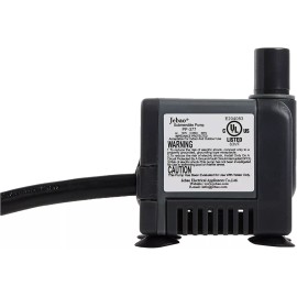 Jecod Jebao PP 377 Submersible Water Pump 105 GPH 2 Inch Black Pond Pump 5W