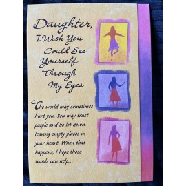 Blue Mountain Arts New Blue Mountain Arts Card DAUGHTER I WISH YOU COULD SEE YOURSELF THROUGH MY EY
