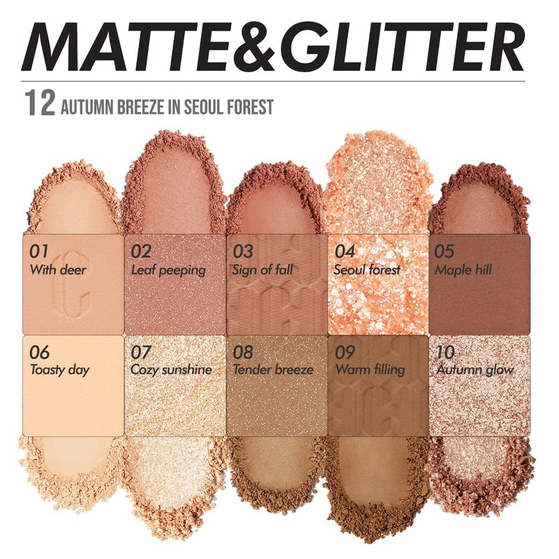 CLIO Pro Eye Palette #12 Auttum Breeze in Seoul Forest