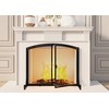 Calidola Fireplace Screen with Doors, 35" W x 28" H,