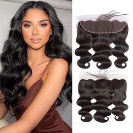 13x4 Lace Front Closure Body Wave 10 inch Ear To Ear Closure Brazilain Virgin Hair Pre Plucked with Baby Hair for Women