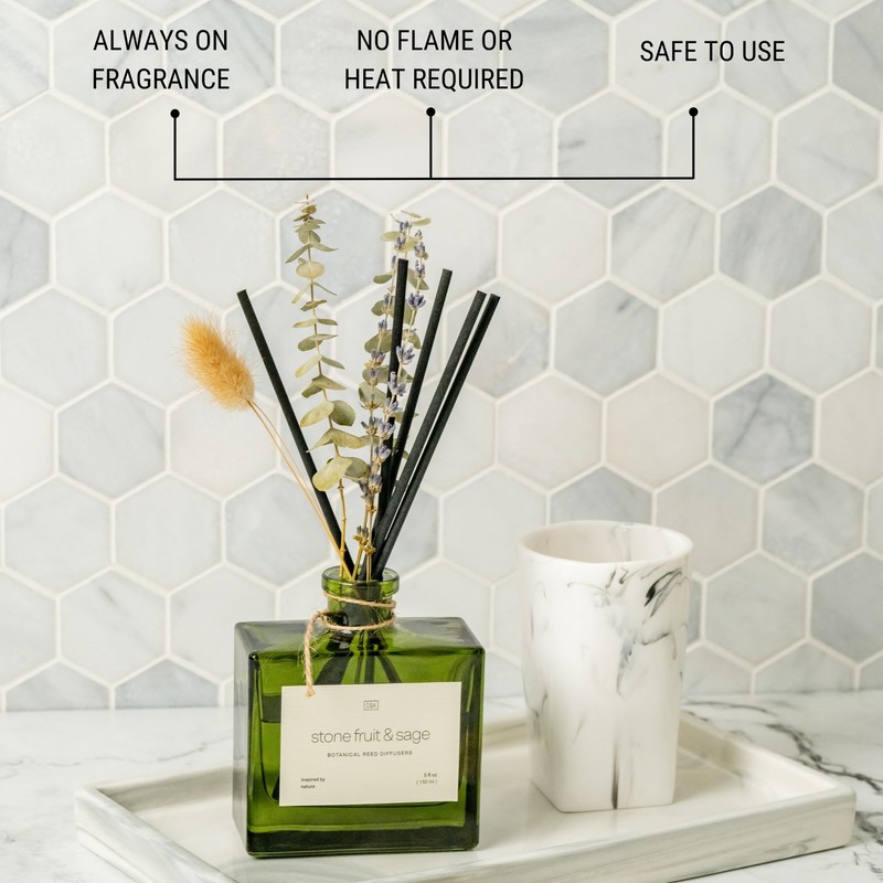 Craft & Kin Christmas Reed Diffuser with Dried Flowers |