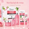 Crema Extracto Rosas. Ceramidas, Arrugas, Hidratante, 5 Pzs