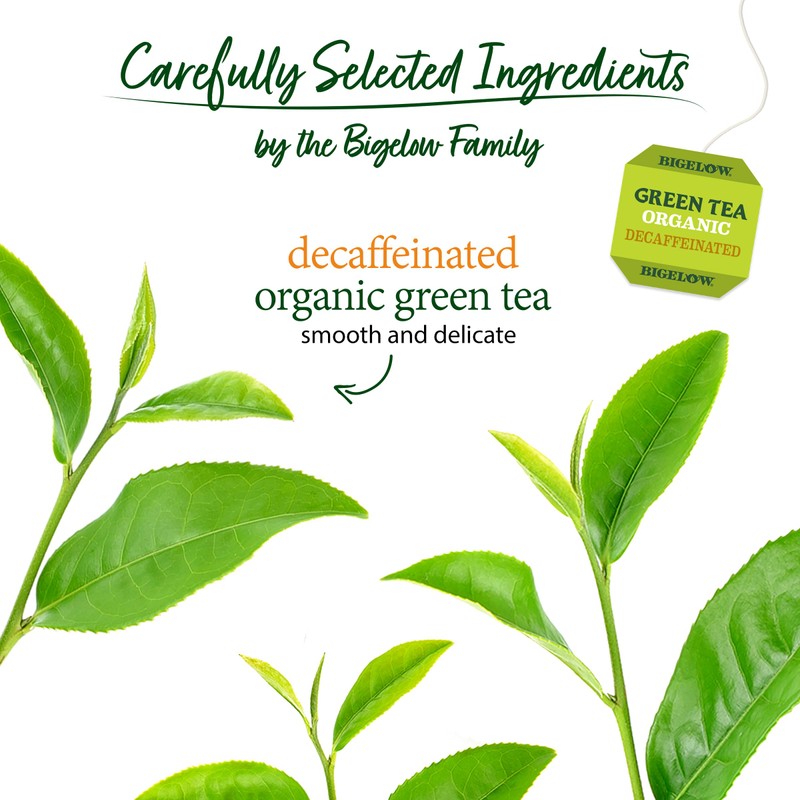 Bigelow Tea Organic Decaffeinated Green Tea, Decaf Organic Green Tea