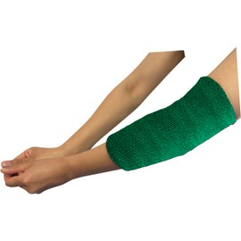 COUVER Thick Volleyball Elbow Protector Sleeve 9" Long, Green