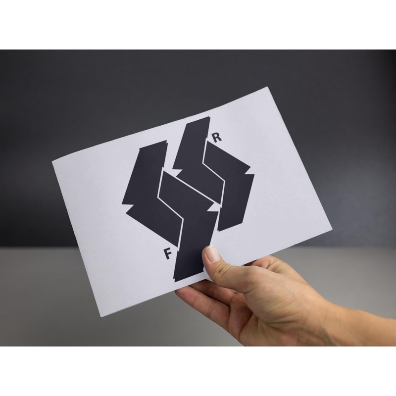 Car Emblem Vinyl Wrap Kit Front & Rear Badge Sticker