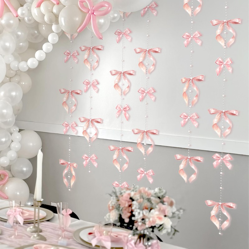Cheerland Bow garland pearls party decoration party supplies girls birthday