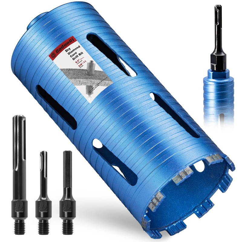 DaduoRi 4 1/2" Dry Core Drill Bit, 5/8"-11 Thread, with