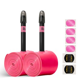 RideNow 700C TPU Bicycle Inner Tube Compatible with 700 x 18/23/25/28C, 2 Pack 24 g Ultralight Road Bike Inner Tube with Presta Valve 45 mm