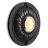 Dreyoo Round Metal Doorbell Push Button, Black Wired Lighted Up