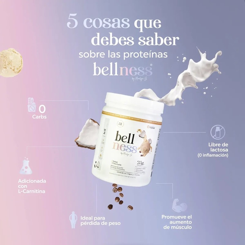 Proteína Hidrolizada Bellness, 25g Prot. 31 Servs, 0 Carbs