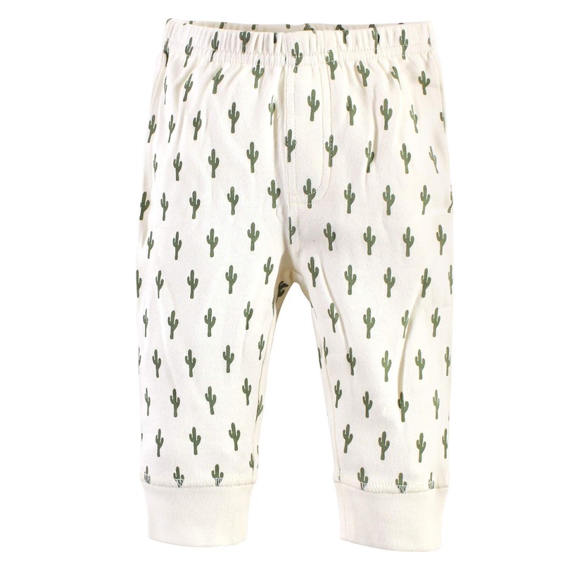 Touched by Nature Unisex Baby Organic Cotton Pants, Cactus, 9-12