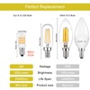 LFLAMPON E12 LED Small Light Blub,3W Equivalent 25-30W Incandescent, 3000K