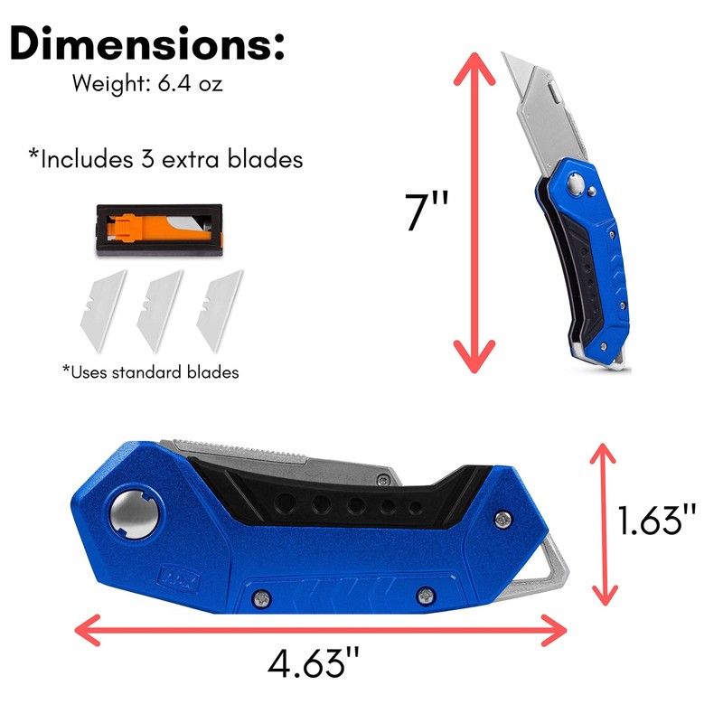 BirdRock Home Premium Folding Utility Knife – 2 Pack -