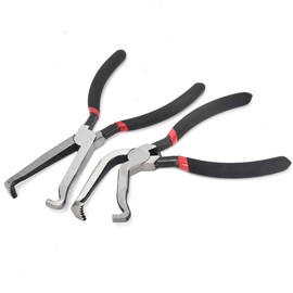 Juformin Upgraded Electrical Disconnect Pliers for Cars, Connector and Terminal Disconnection Tool, Universal Long Spark Plug Removal Pliers, and Hose Disconnect Tool (Mixed Set, 2)