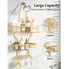 YASONIC Shower Caddy Over Shower Head Never Rust Aluminum Large
