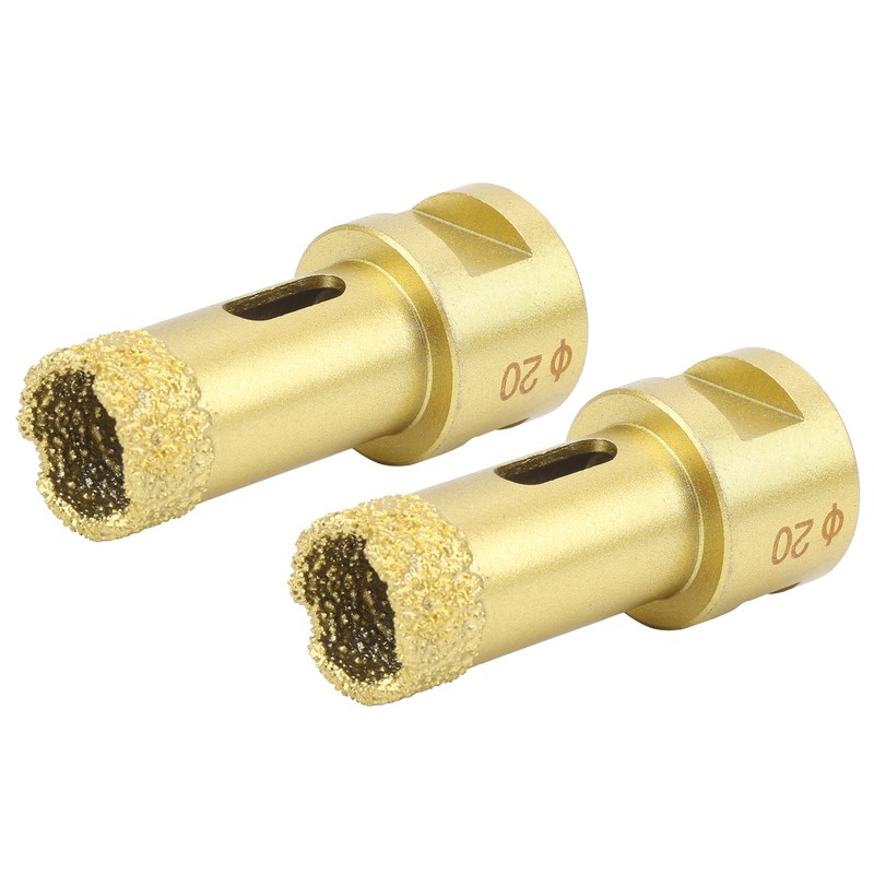 2Pcs Diamond Hole Saw Opener Brazing Drill Bit Drilling Marble