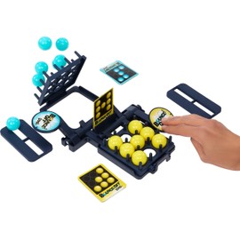 Mattel Games Bounce-Off Duel 2-Player Game for Kids, Teens & Adults, Slam the Paddles & Balls Pop Out with Challenge Cards