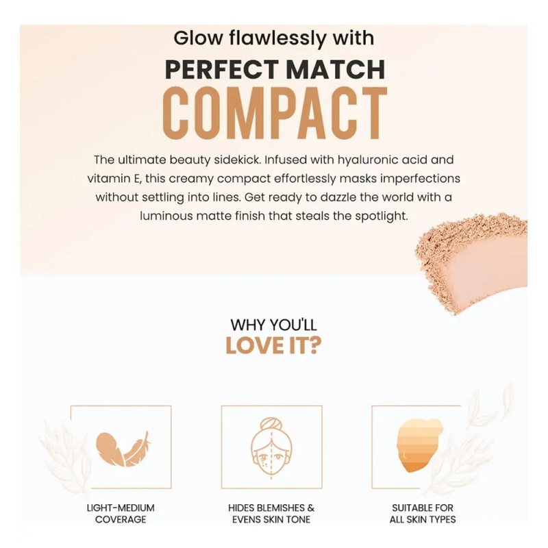 Colorbar Perfect Match Compact - Polvo Prensado