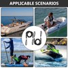 2 Stück Festmacher Seil, 120 cm Bungee Dock Line, Festmacher