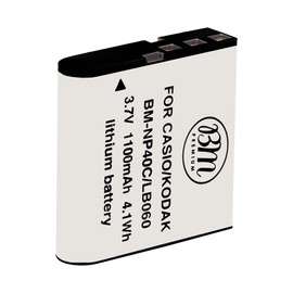 BM Premium NP-40 Battery Compatible with Casio Exilim EX-Z600, EX-Z700, EX-Z750, EX-Z1000, EX-Z1050, EX-Z1080, EX-Z1200 Digital Cameras
