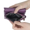 Royal Bagger RFID Blocking Women's Short Wallet Genuine Leather Multi-card