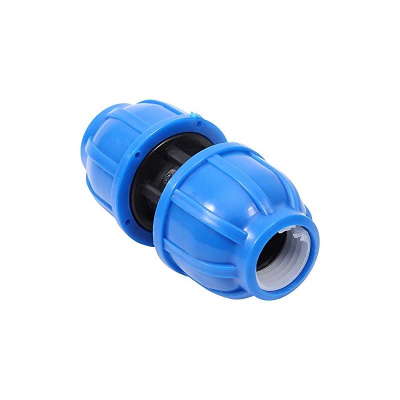TOPINCN 5Pcs Water Pipe Connector PE Plastic 20mm To 20mm