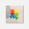 Unbranded Autism Puzzle 4'' X 4'' Square Wooden Coaster