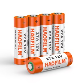 HAOFILM 27A 12V Alkaline Batteries (5 Pack) - Long Lasting Power, 3-Year Shelf Life | Bulk Value Pack for Car Remotes, Medical Devices, Garage Door Openers, Toys & More