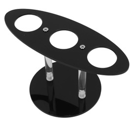 Ice Cream Cone Holder Stand Acrylic 3 Holes Hand Roll Sushi Display Stand Cupcake Waffle Ice Cream Cone Dispenser for Party Wedding Christmas Thanksgiving