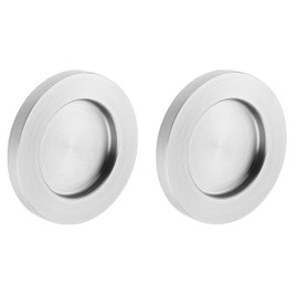 ck-tuerbeschlaege Stick-on Handle Shell Stainless Steel Look Round 70 x 8 mm 1 Pair
