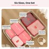 6-Piece Packing Cubes Set – Travel Luggage Organizer Bags with