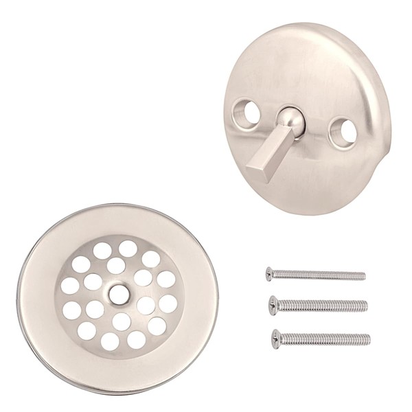 Trip Lever Tub Trim Kit Set with Two Hole Overflow