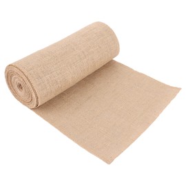 FWEEK Jute Table Runner 30 cm Wide, 10 m Roll Jute Ribbon Table Runner Natural Vintage Jute Fabric Jute Runner Natural Beige Table Runner for DIY Home, Table, Farmhouse Party, Wedding Decoration,