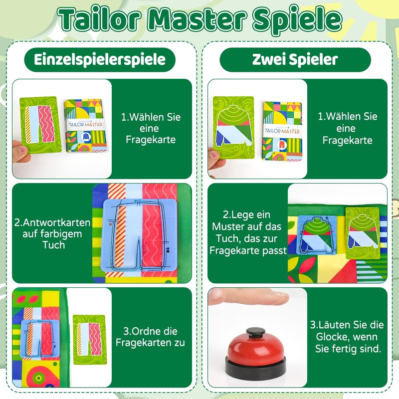 Tailor Master Educational Toy: Puzzle & Reaction Game for Colour