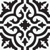 FloorPops Parma Peel & Stick Floor Tiles, Black