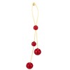 Bohemian Long Dangle Earrings Statement Earrings Red Gemstones Chandelier Tassel,