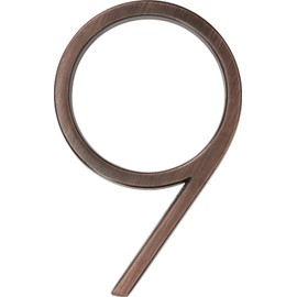 Distinctions by Hillman 844694 5-Inch Floating Mount House Bronze, Number 9