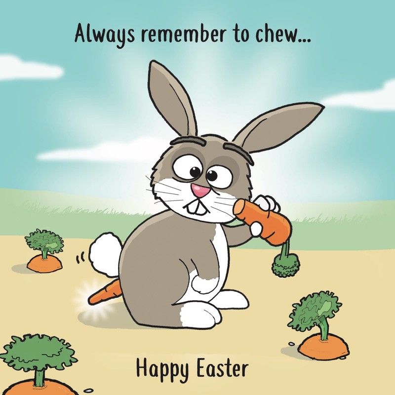 Twizler Funny Easter Card with Rabbit – Funny Easter Day