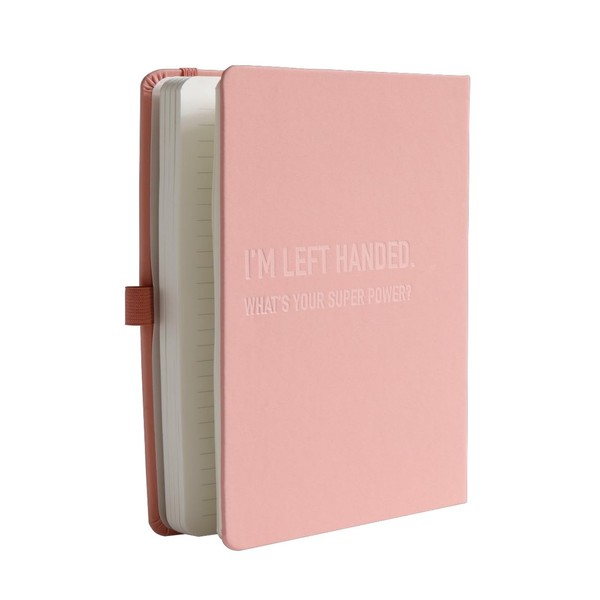 Urby Left Handed Journal w. Leather Cover. The Lefty Stuff