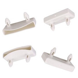 Mxfans 30 x White Inner Length 55mm Plastic Bed Slat End Caps Holders Accessories