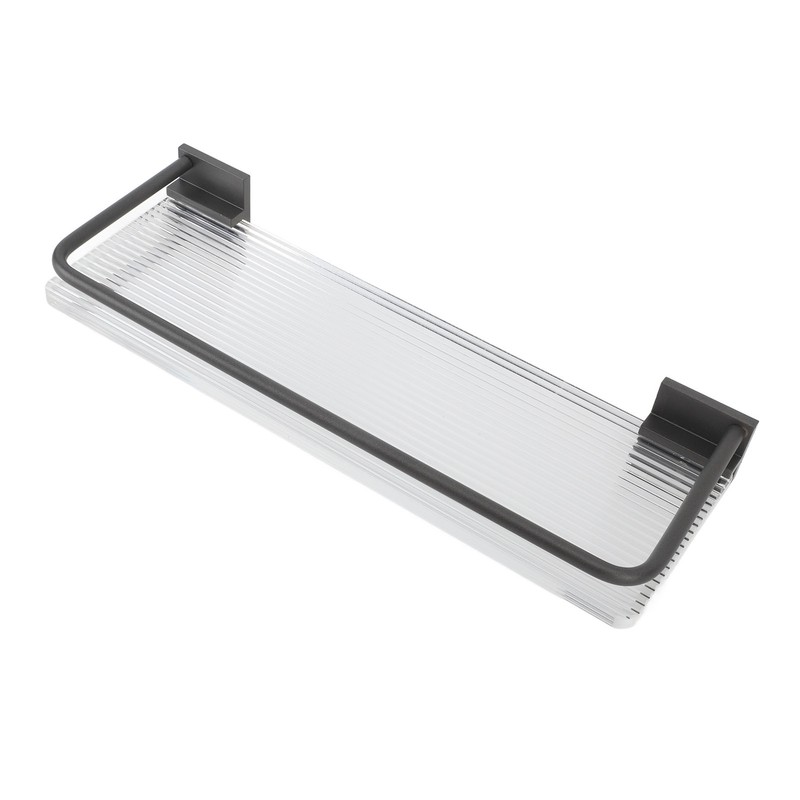 30cm Bathroom Wall Mounted Shelf Space Aluminum Acrylic Towel Rack