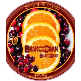 OrangeCran - All Natural Shave Soap for Men and Women. Moisturizing with Coconut Oil.