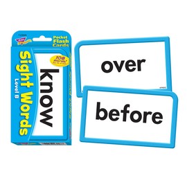 Trend Enterprises: Sight Words Level B Pocket Flash Cards, Great for Skill Building and Test Prep, 56 Two-Sided Cards Included, 108 Commonly-Used Words, for Ages 5 and Up